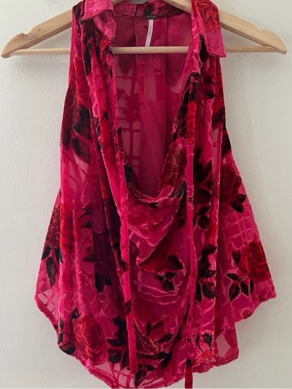 Free people burnout velvet blouse S